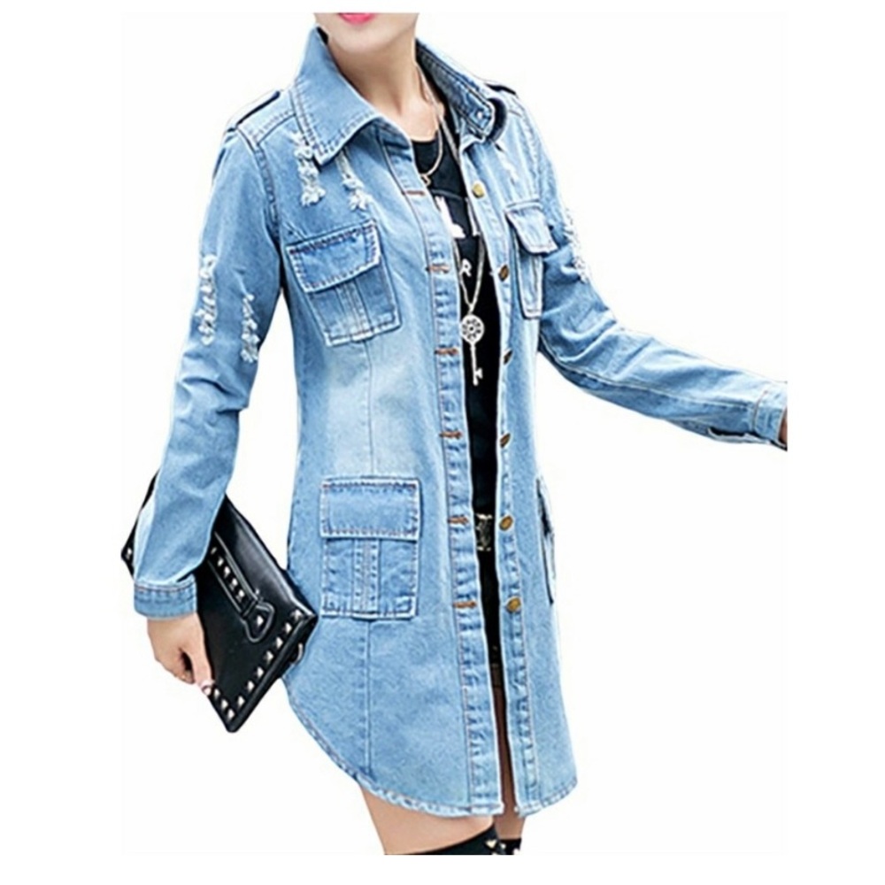 Women’s denim utility jacket